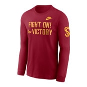 USC Trojans Men's Nike Cardinal Fight On! Legacy Mantra Long Sleeve T-Shirt